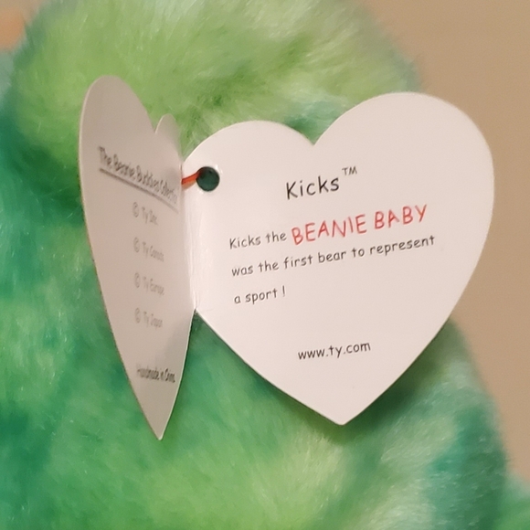 Retired TY "Kicks" Beanie Baby w/tag 1999 14 inch long - Picture 2 of 2